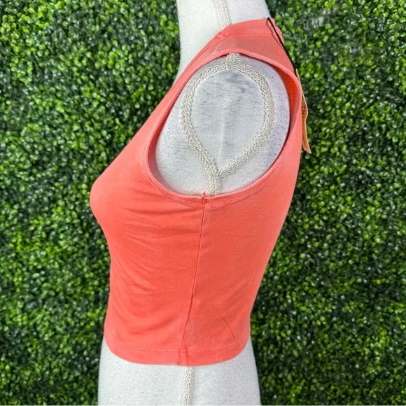 Nwt Cotton Citizen Bright Coral Tank Top - Picture 3 of 10